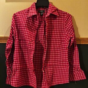 Eddie Bauer woman's' long-sleeved flannel shirt